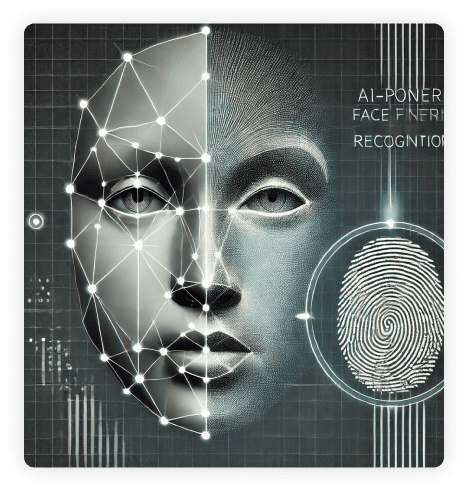 AI Face and Fingerprint Recognition Image